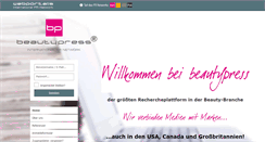 Desktop Screenshot of beautypress.de